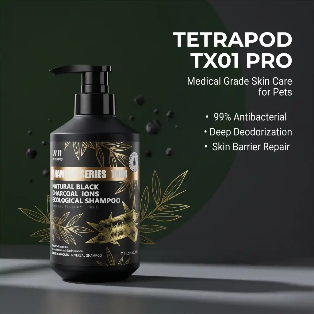 Bamboo Charcoal Pet Shampoo for Sensitive Skin and Itching